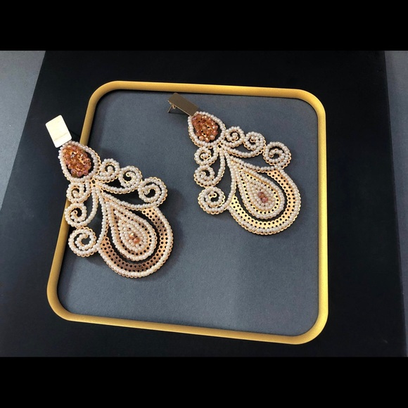 Brand new, hand made earrings, unique design. - Picture 2 of 3